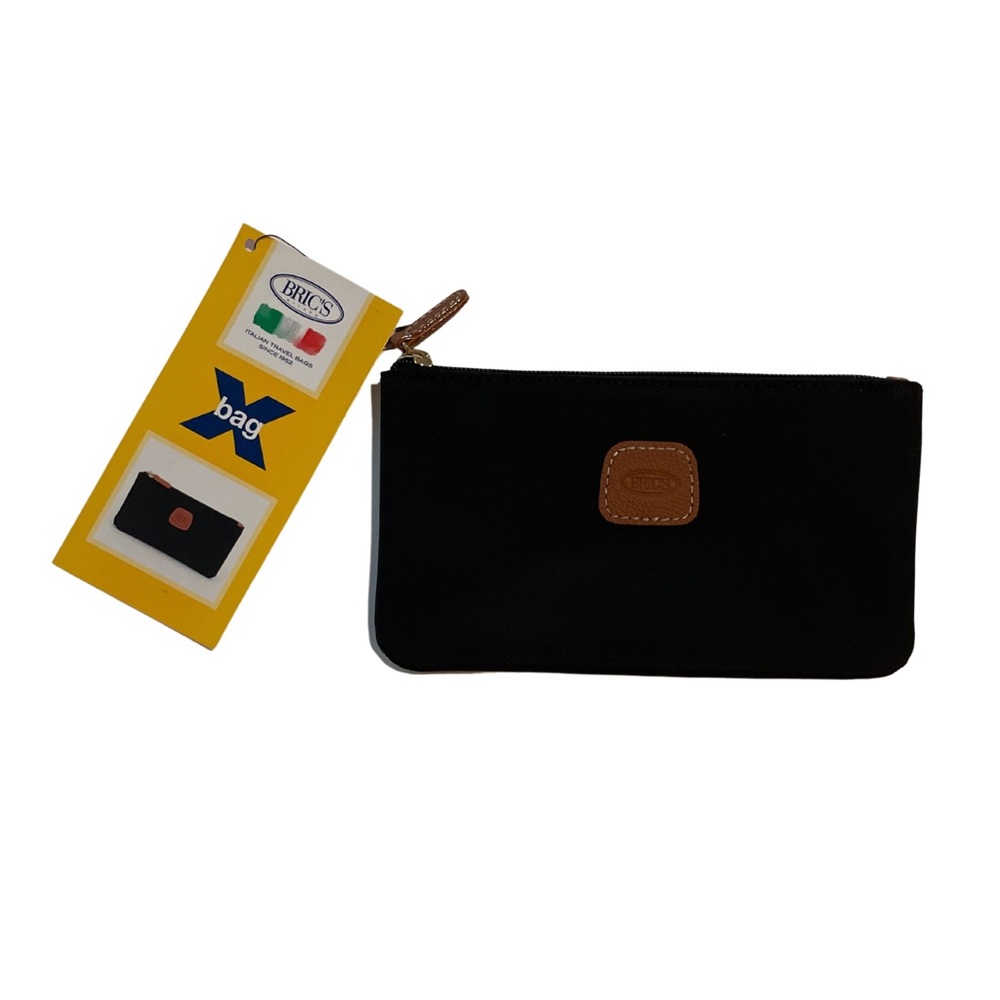 NWT BRIC'S small travel cosmetics bag nylon black Unisex zipper - Picture 4 of 5